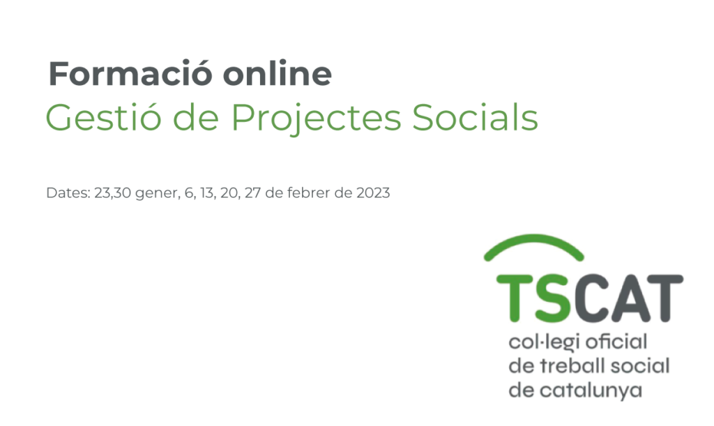 Formación online: “Gestión de Proyectos Sociales”