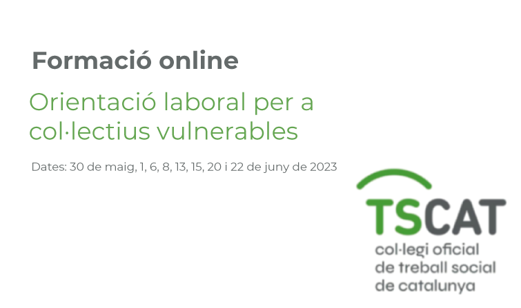 Formació Online: “Orientació laboral per a col·lectius vulnerables”